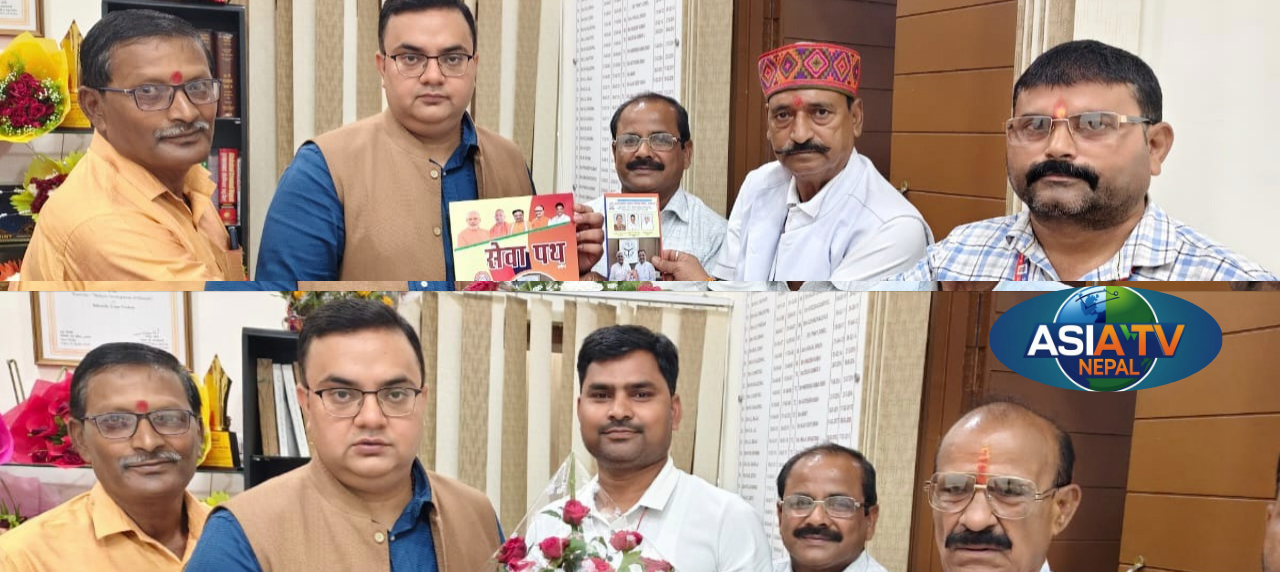 उत्तर प्रदेशीय अपराध निरोधक समितिले नवनियुक्त जिल्ला अधिकारीसँग शिष्टाचार भेटवार्ता, फूलको गुच्छा प्रदान गरी सम्मानित