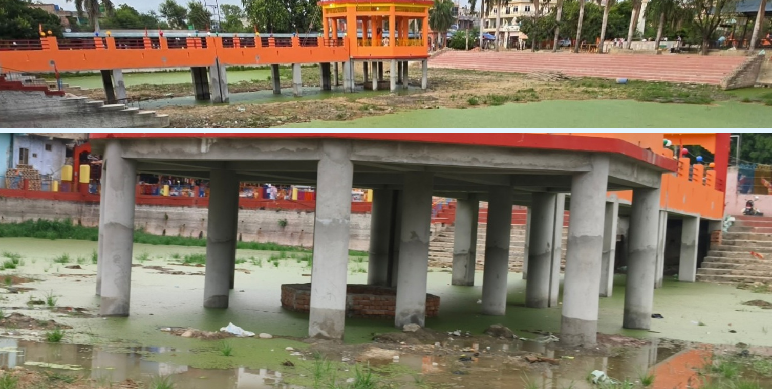 पवित्र तालमा फोहोर र दुर्गन्ध, धार्मिक स्थलको अपमान भन्दै श्रद्धालु आक्रोश