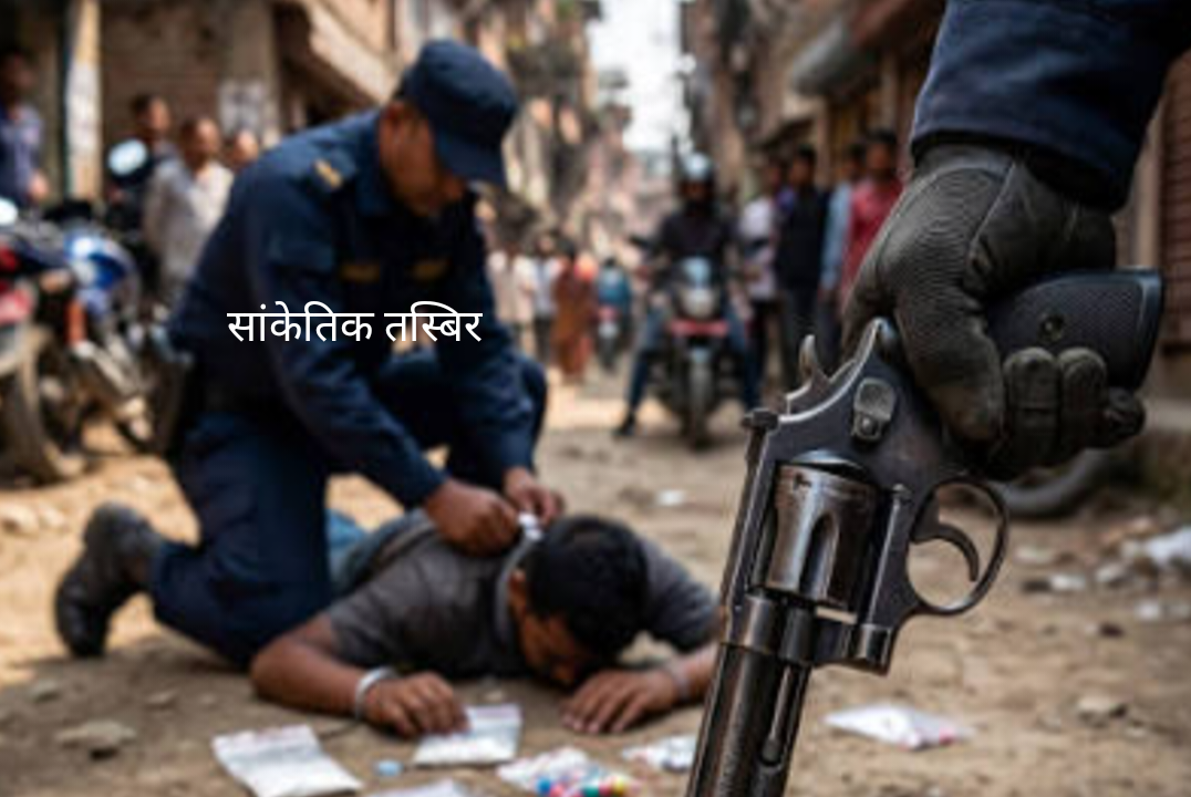 लागुऔषध करोबारी माथि गोली प्रहार गरि, ३ सय ७० ग्राम खैरो हेरोइन सहित नियन्त्रणमा