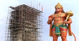 नेपालगञ्जमा १०८ फिटको हनुमान मूर्ति निर्माण अन्तिम चरणमा